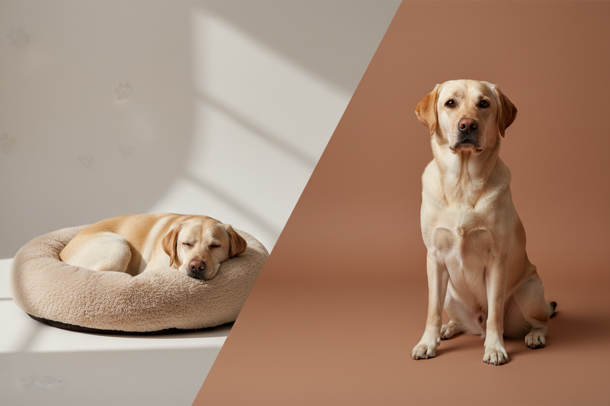 Luxury minimalist pet brand hero banner